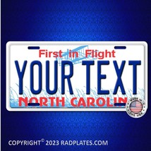 North Carolina Custom Vanity Personalized YOUR TEXT Aluminum License Pla... - $19.67