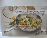 NEW MIU Ultimate Everyday Tri-Ply Clad Stainless Steel 13&quot; Wok w/ Lid &amp; ... - $48.50