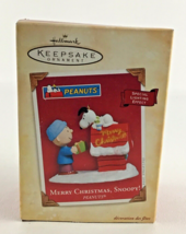 Hallmark Keepsake Ornament Peanuts Gang Merry Christmas Snoopy New Vintage 2004 - £39.52 GBP