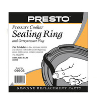 Presto 09903 Pressure Cooker Sealing Ring Gasket + Overpressure Plug Rep... - £30.48 GBP