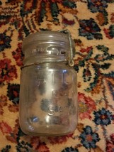 008 Vintage Atlas E-Z Seal Pint Canning Jar With Lid Clear - £4.79 GBP