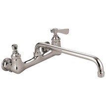 1 Set Commercial Wall Mount Faucet 8&quot; w/8&quot; Swivel Spout (NO LEADED) #AA-... - £63.86 GBP