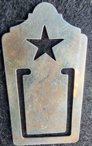 James Avery Texas Star Alamo Bookmark Sterling Silver Retired Rare  - £78.34 GBP