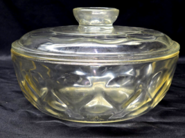 Vintage Pyrex Corning Mixing Serving Casserole Thumbprint 10&quot; Oven Bowl With Lid - £17.69 GBP