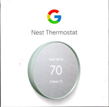 Google Nest GA02083-US Smart Programmable Wifi Thermostat, Fog - New &amp; Sealed!! - £79.05 GBP