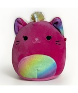 Squishmallows Caticorn Plush Hot Pink Unicorn Cat Lizette Rainbow Mane 5... - $365.18 MXN