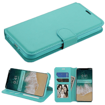 For Samsung Note 10 Plus Leather Flip Wallet Phone Holder Protective Cover TEAL - £4.61 GBP