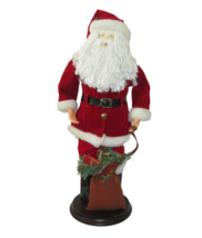 Vintage Anco Christmas Santa Claus Figure 18&quot; Decor 1991 Winter Wonderland Base - £14.24 GBP