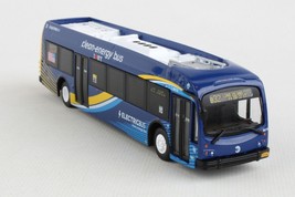 5.75 Inch MTA NYC Electric Clean Energy Bus HO 1/87 Scale Diecast Model - £30.95 GBP