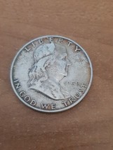 ½ Half Dollar Franklin Silver Coin 1950 D Mint 50C KM#199 - £12.86 GBP