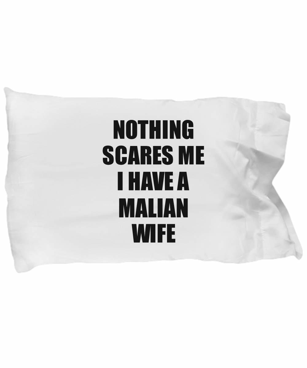 EzGift Malian Wife Pillowcase Funny Valentine Gift for Husband My Hubby Him Mali