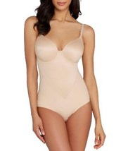 Flexees by Maidenform Womens Body Shaper With Built-In Bra Latte Lift 40D - £35.34 GBP