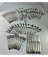 Vintage WM Rogers AA Lufberry Flatware 50 Pieces Silver Plate Forks Spoo... - $123.75