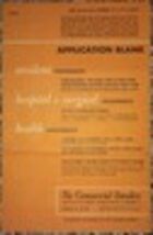 Commercial Travelers Mutual Accident Association of America 1950 Insuran... - $9.89