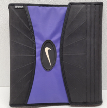 Vintage 1996 Mead Nike 3 Ring Binder School Organizer Black Purple Hook ... - £35.71 GBP