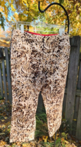 Dana Buchman Pants Size 12 Leopard Animal  Print Capri Cropped - £26.56 GBP