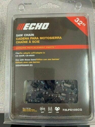 Primary image for (3 PACK) 72LPX105CQ Genuine Echo OEM Chainsaw Chain 32" CS-800P, 8000 OEM NEW