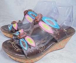 Spring Step Bonita Womens size EU 40 US 9 Wedge Sandals Platform Heels B... - $32.55