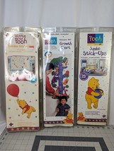 Winnie the Pooh Jumbo Wall Stickers Lot Used Reusable - $39.95