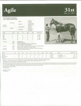 1905 - AGILE - Kentucky Derby Pedigree, Career Highlights &amp; Race Chart - £15.73 GBP
