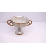 Vintage Royal Sealy Double Handled Pedestal Dish Iridescent Bowl Cup 3.5... - $272.68 MXN