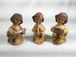 Three Angels Figurines Flute, String, and Accordion Angel Figurines - £27.42 GBP