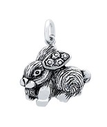 925 Sterling Silver Nickel Free Charms for Charm Bracelets (Rabbit) - £9.55 GBP