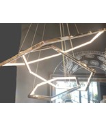 Modern Chandelier Adjustable Hanging Light 3 Ring Modern Ceiling Pendant... - $440.00