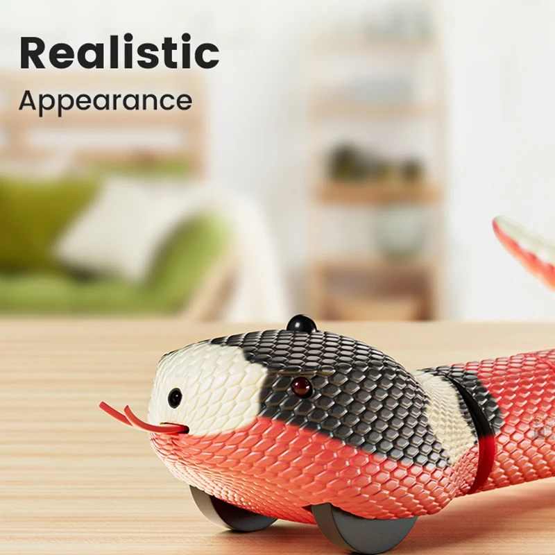 House Home Smart Sensing Snake Cat Toys Interactive Automatic Eletronic Snake Ca - £31.17 GBP