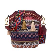 Fashion Bohemian Ethnic Style Women&#39;s Straw Woven Shoulder Messenger Bag Retro C - £18.23 GBP