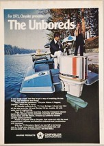 1971 Print Ad Chrysler 120-HP Outboard Motors Fancy Fiberglass Boat - $17.98