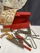 Vtg Jr Ace New York Toy Co Wood Working Tools And Plastic Box Japan - £27.37 GBP