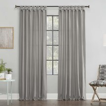 Archaeo Washed Cotton Twist Tab Curtain 52&quot; x 63&quot; Silver Gray - $37.87