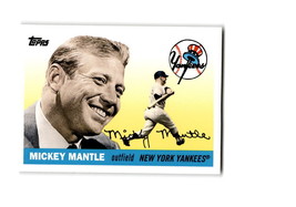 2008 Topps Series 1 Mickey Mantle Story #MM54 New York Yankees HOF (1955 design) - £1.56 GBP