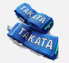 Takata 4 Point Snap-On Camlock Racing Seat Belt Harness Blue Universal +... - £74.91 GBP