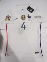 Raphael Varane France Nations League Match Slim White Away Soccer Jersey 2020-21 - £79.92 GBP