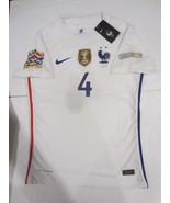 Raphael Varane France Nations League Match Slim White Away Soccer Jersey 2020-21 - $120.00