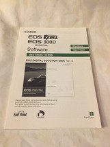 Canon EOS Digital Rebel EOS 300 D Digital Software Windows/Macintosh Manual - $6.23