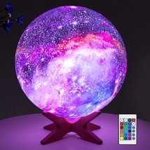 5.9 Inch Moon Lamp Night Light For Kids Galaxy Lamp 16 Colors - Teen Girl Gifts  - £36.16 GBP