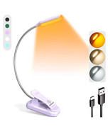 Glocusent Willow Book Clip Light LED 3 Colors &amp; 3 Brightness Without Usb... - $20.53 CAD