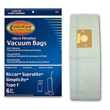 6 Envirocare Vacuum Bags to fit Riccar Type F - $22.99