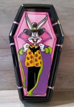 Vintage Looney Tunes Bugs Bunny Candy Coffin 1998 Halloween Box Plastic ... - $16.70
