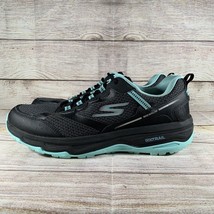 Skechers Womens Size 10 GoTrail Altitude Running Shoes Black Aqua Turquoise - £19.69 GBP