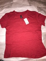 Rue 21 Bon Ton Womens Shirt Short Sleeve Deep Claret Size XS New With Tags - £23.26 GBP