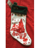 Disney Parks Minnie Mouse &amp; Daisy Duck Velvet Christmas/Holiday Stocking... - £15.72 GBP