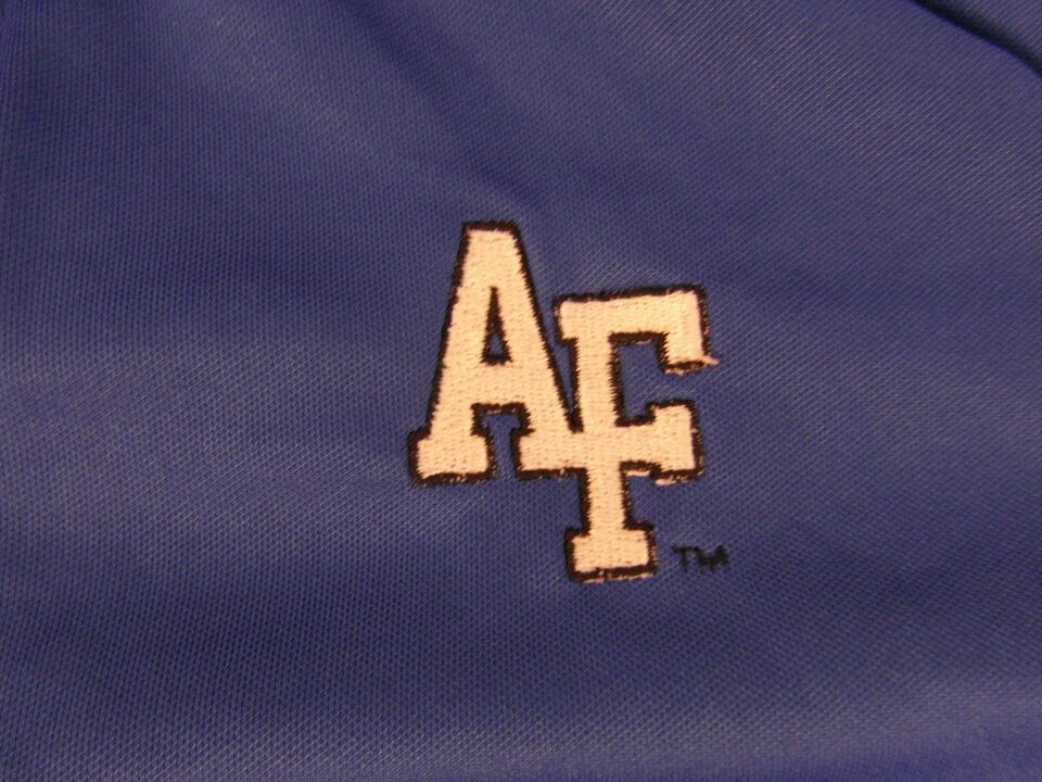 MENS NIKE TEAM SPORTS DRI FIT POLO USAF AIR FORCE GOLF SHIRT SMALL FALCONS - $19.34