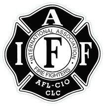 IAFF Black and White Sticker (Select your Size) - £2.22 GBP+