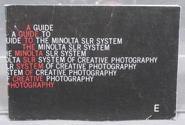 Vintage Minolta Guide To The SLR System Manual - £23.33 GBP