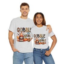 gnome thanksgiving gobble till you wobble Unisex Heavy Cotton Tee men wo... - $17.98+