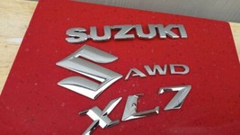07 08 09 Suzuki XL-7 AWDLiftgate Emblem Logo Badge OEM Rear Silver Trunk Symbol  - £17.68 GBP